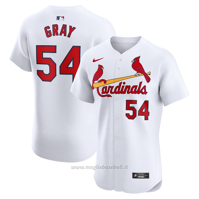 Maglia Baseball Uomo St. Louis Cardinals Sonny Gay Home Elite Bianco